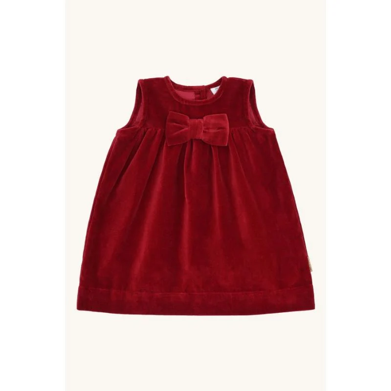 Hust&Claire - Natale - Vestito in velluto con fiocco