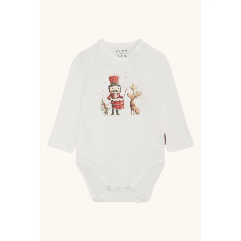 Hust&Claire - Natale - Body a manica lunga con stampa natalizia