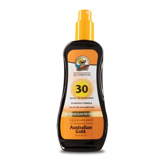 Australian Gold Spray Oil Sunscreen SPF30 olio di carota 237ml