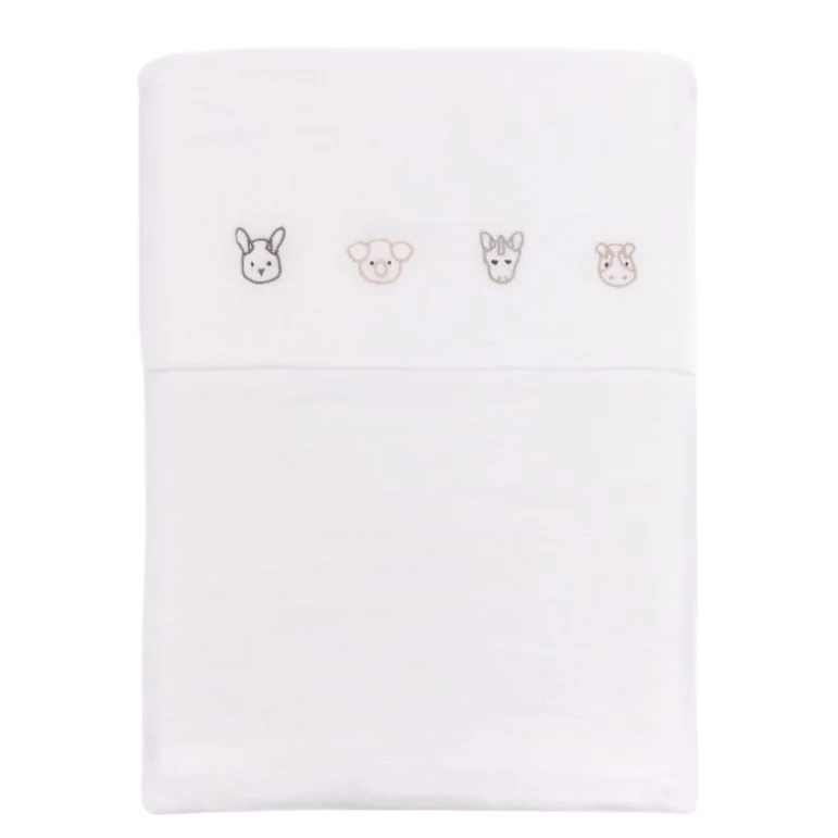 FITTED SHEET WHIT PRINTS CRADLE ANIMAL FRIENDS BAMBOOM (lista n J e D)