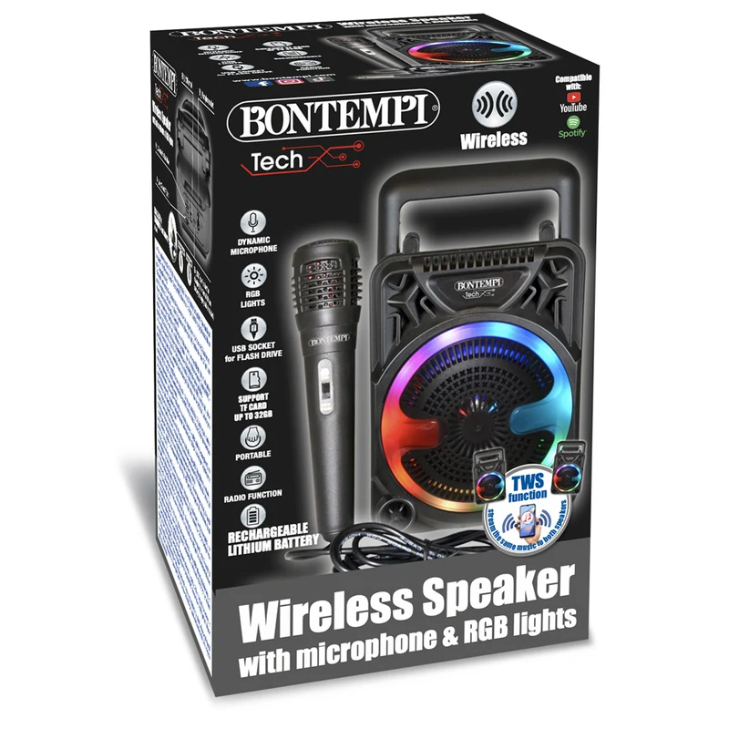 BONTEMPI MINI SPEAKER WIRELESS CON MICR. 491000