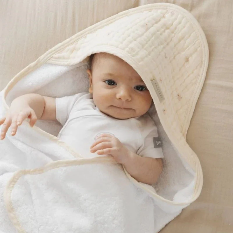 ASCIUGAMANO + GUANTO BAMBOOM - TOWEL - OLIVES NEUTRAL (Lista n Clelia)