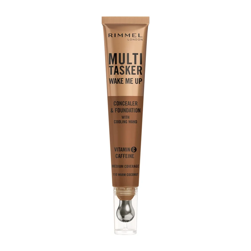 Rimmel Multi-tasker Wake Me Up Correttore & Fondotinta Formula Vegana 110 Warm Coconut 20ml