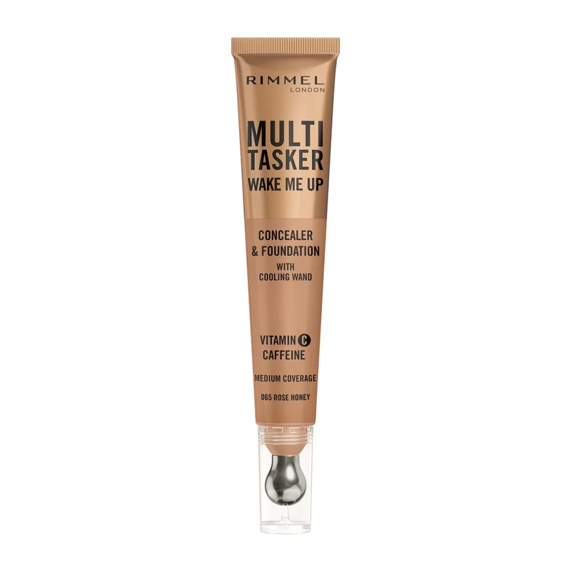 Rimmel Multi-tasker Wake Me Up Correttore & Fondotinta Formula Vegana 065 Rose Honey 20ml