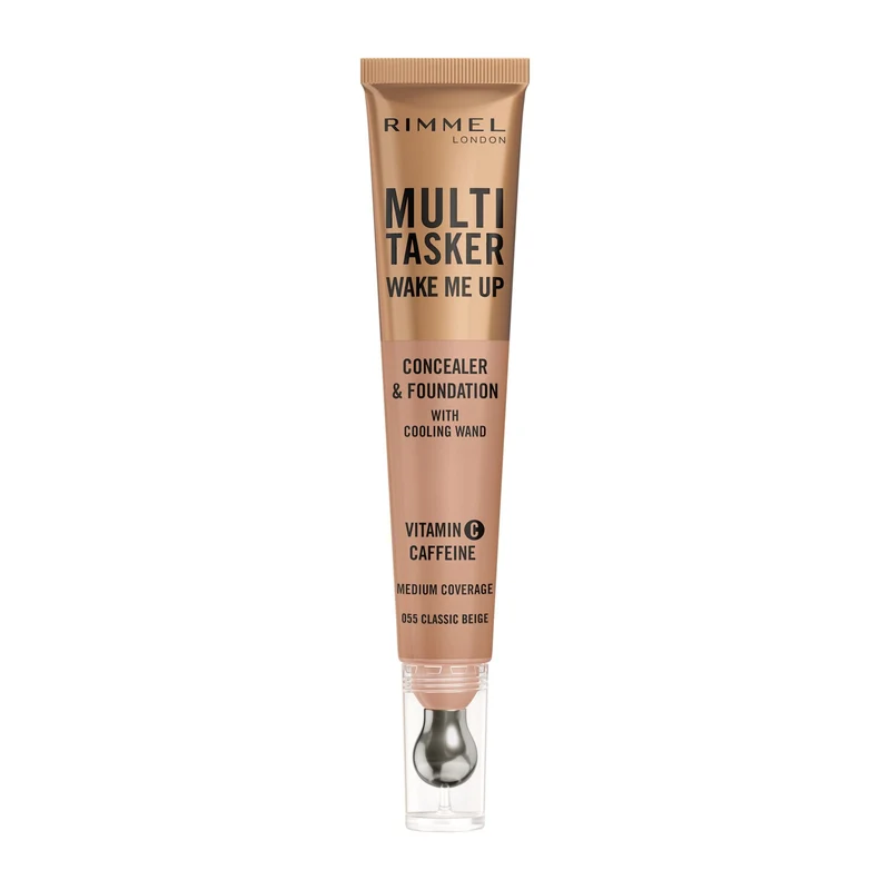Rimmel Multi-tasker Wake Me Up Correttore & Fondotinta Formula Vegana 055 Classic Beige 20ml