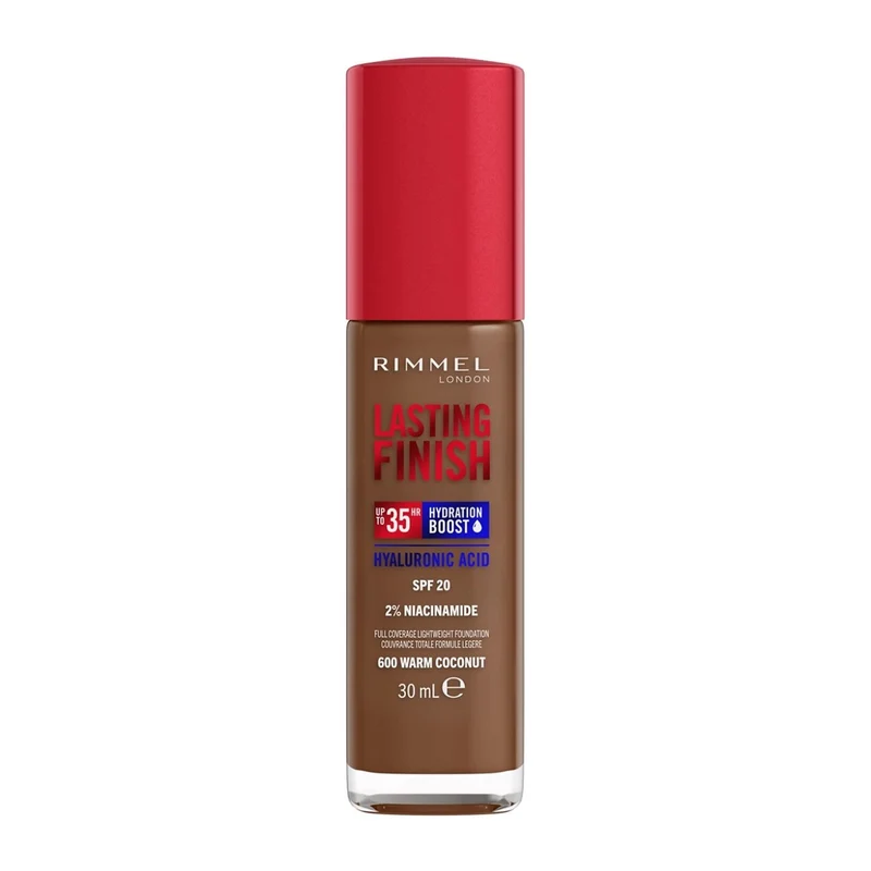 Rimmel Fondotinta Lasting Finish 35h Con Acido Ialuronico 600 Warm Coconut 30ml