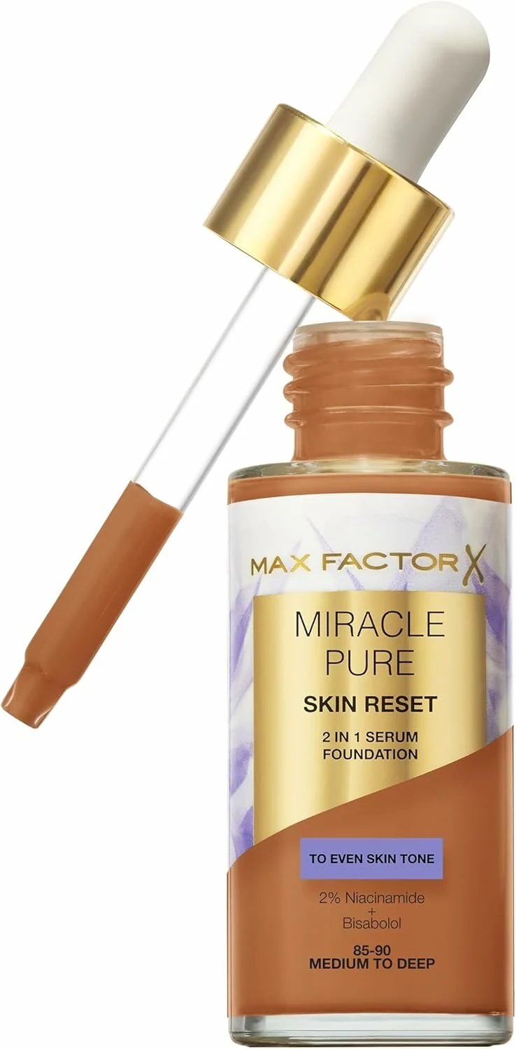 Max Factor Fondotinta Miracle Pure Skin Reset 2 in 1 Siero 30ml - Medium To Deep