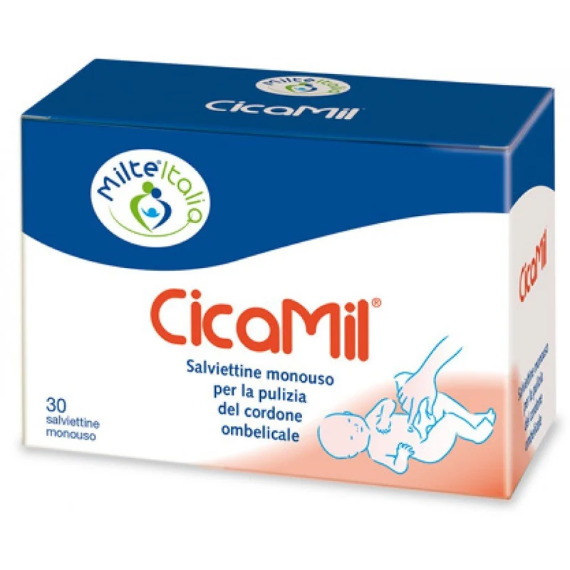Milte cicamil salviette pulizia ombelicale (lista n Elisa e Filippo)