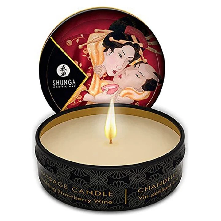 Shunga Candela Massaggi Strawberry Wine Romance 30ml