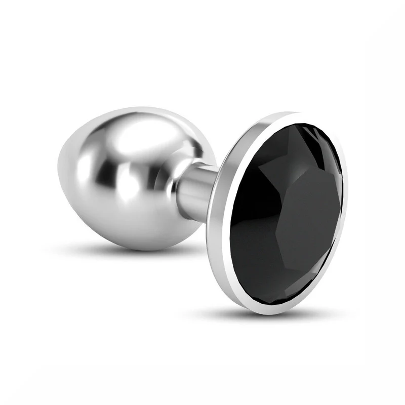 Crushious Plug Anale Bijou Gioiello Nero Grande