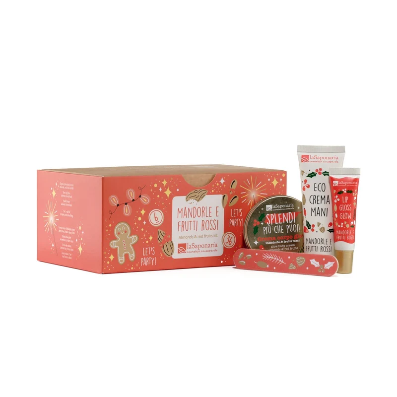 Mandorle e frutti rossi - Cofanetto Labbra e Mani