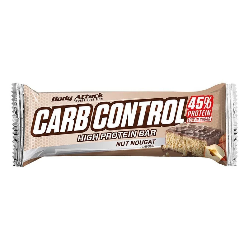 Newtritions Body Attack Carb Control Bar Barretta Proteica Gusto Gianduia 100g