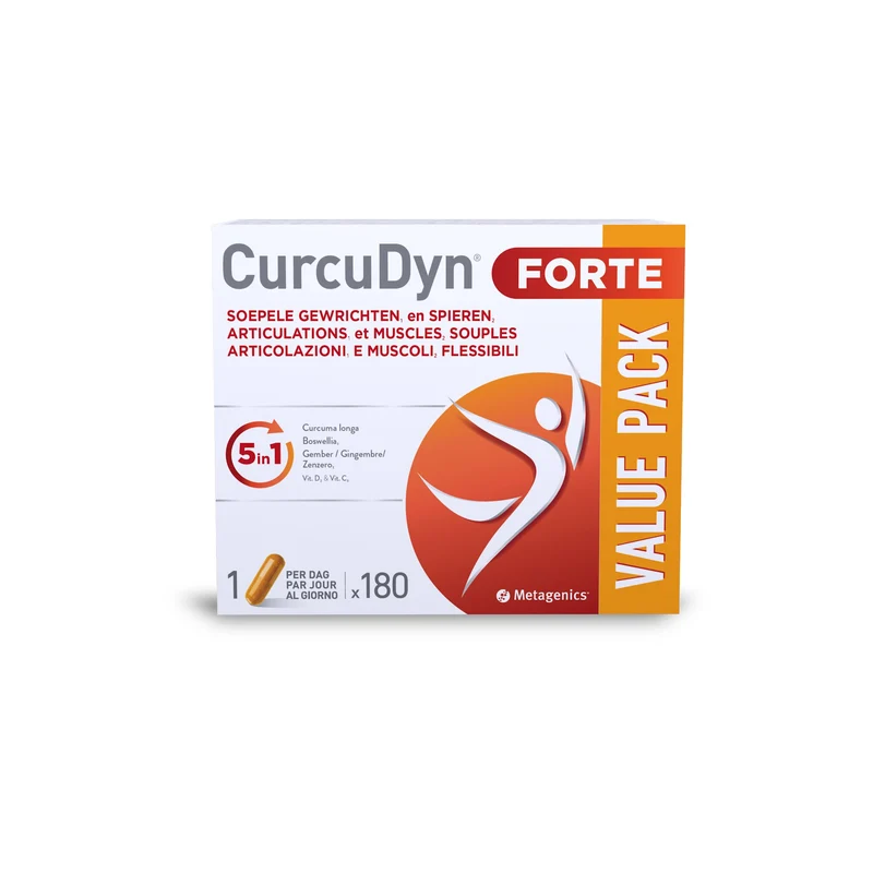 Curcudyn Forte per il benessere di articolazioni e ossa 180 capsule