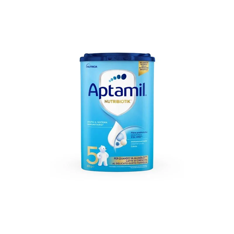 Aptamil Nutribiotik 5 latte di crescita in polvere gusto vaniglia 830g
