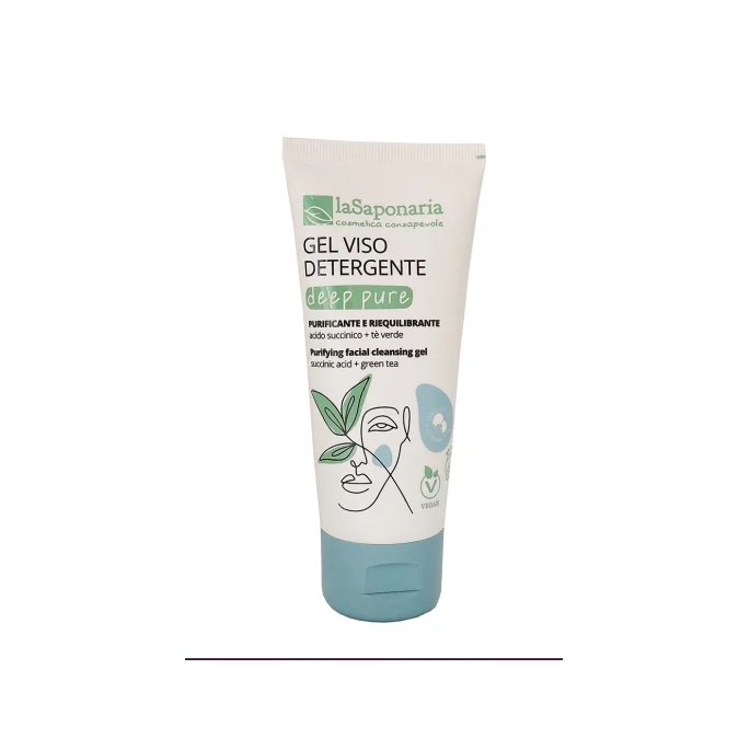 Deep Pure – Gel Detergente Riequilibrante per Pelle Mista