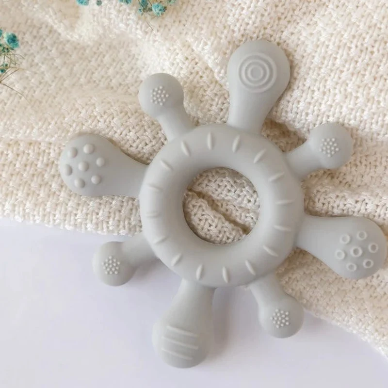 KIOKIDS MASSAGGIAGENGIVE GRIGIO (LISTA N CELESTE)