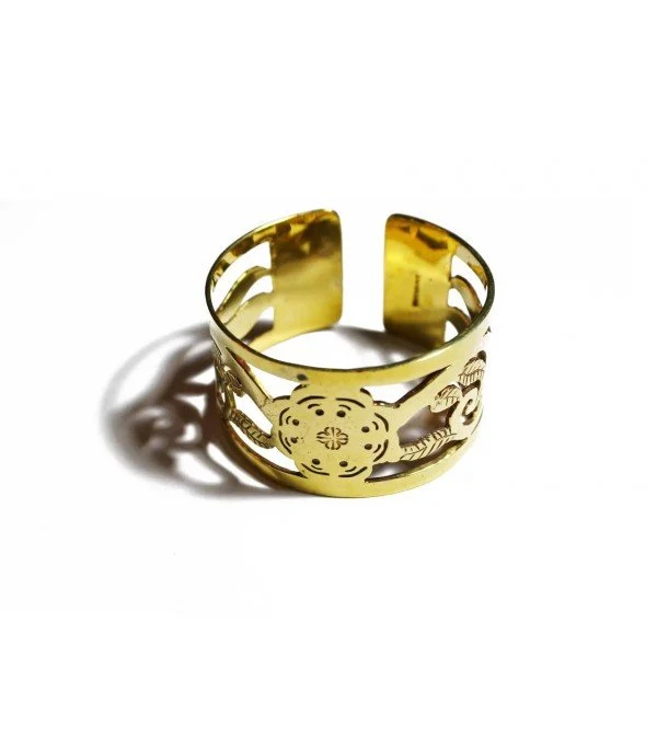 Brass Bangle Flower