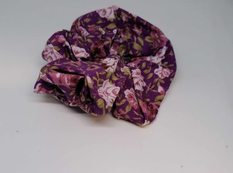 Scrunchie in Tessuto - Floreale Viola