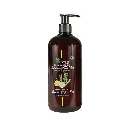 Sapone Liquido Limone e Tea Tree – Detergente Delicato per Mani e Corpo