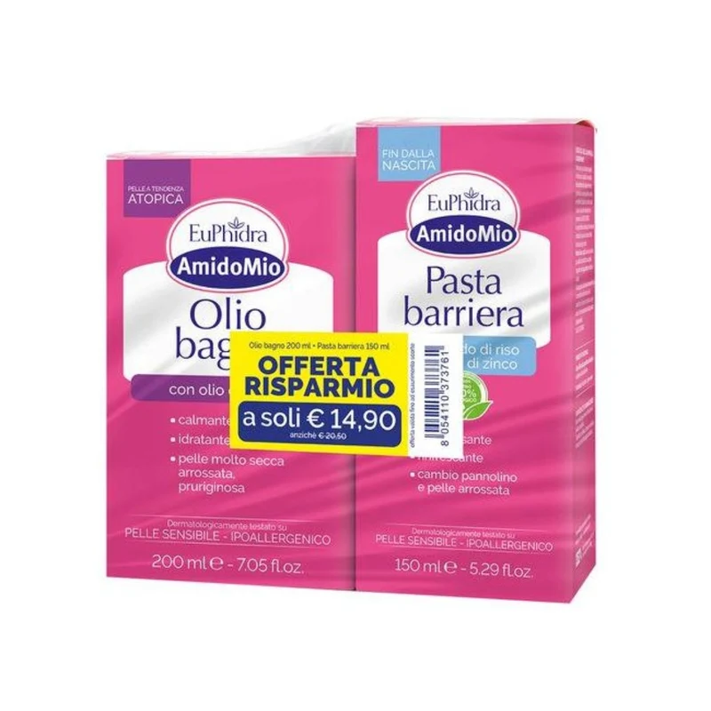 Euphidra olio bagno 200ml + pasta barriera 150ml (lista n M&D)