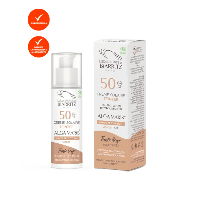 Crema Solare Colorata per il Viso SPF 50 - Beige