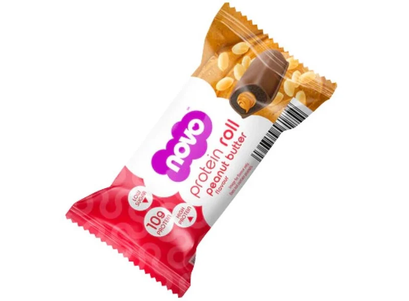 Novo Easy Protein Protein Roll Bar 33g Barretta Burro Di Arachidi