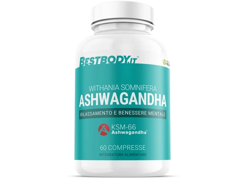 Bestbody Ashwagandha KSM-66 300mg Per Stress Ed Ansia 60 Compresse