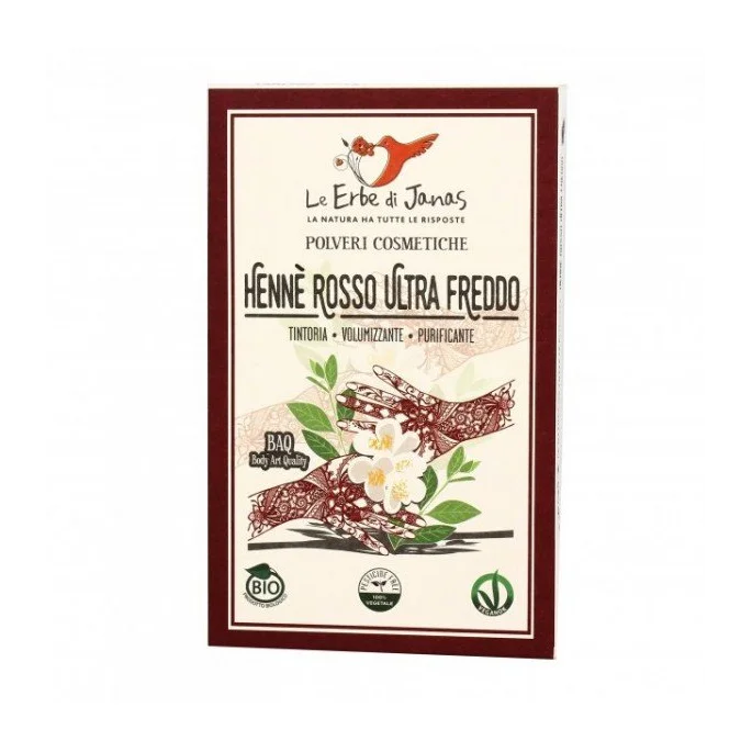 Hennè Rosso Ultra-Freddo – Polvere Colorante per Capelli Bianchi