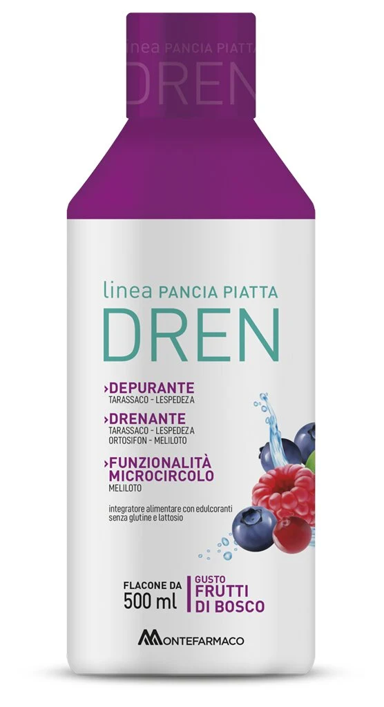 Pancia Piatta DREN Gusto Frutti di Bosco 500ml