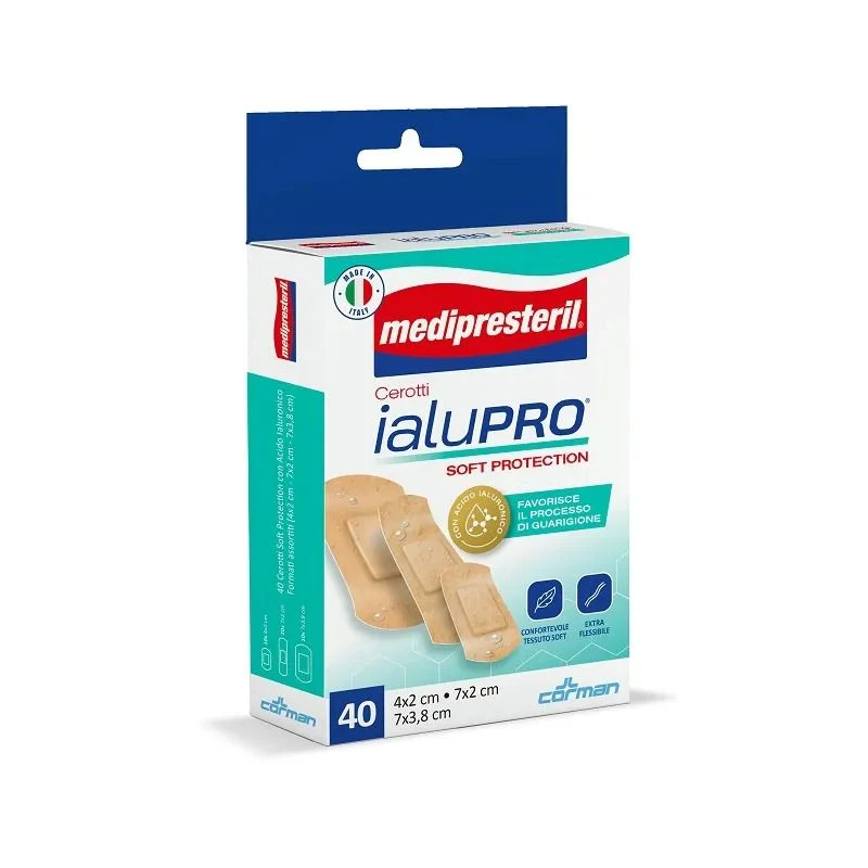 Medipresteril Cerotti Ialupro Soft Protection 3 formati assortiti 40 pezzi