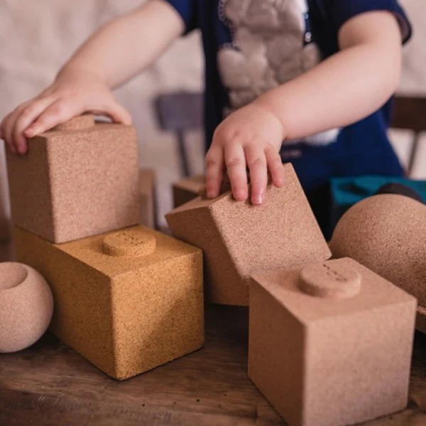 BLOCKS 6 Mattoncini da costruzione in SUGHERO