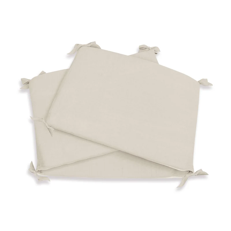 Paracolpi per lettino 70x140 cm (reversibile) foglie beige · Nandina 627A-116