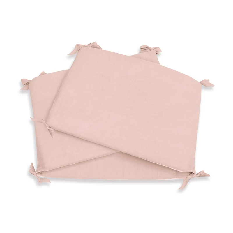 Paracolpi per lettino 70x140 cm (reversibile) foglie rosa · Liberty 627A-132