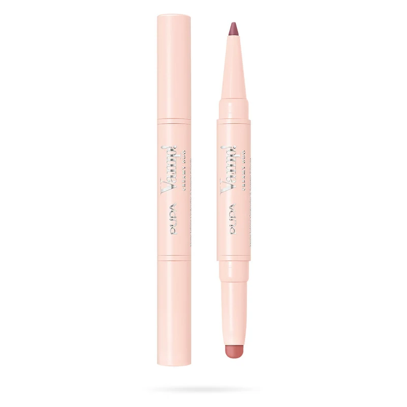 Pupa Vamp! Creamy Duo Matita Labbra Contouring & Rossetto Brillante 006 Deep Rose