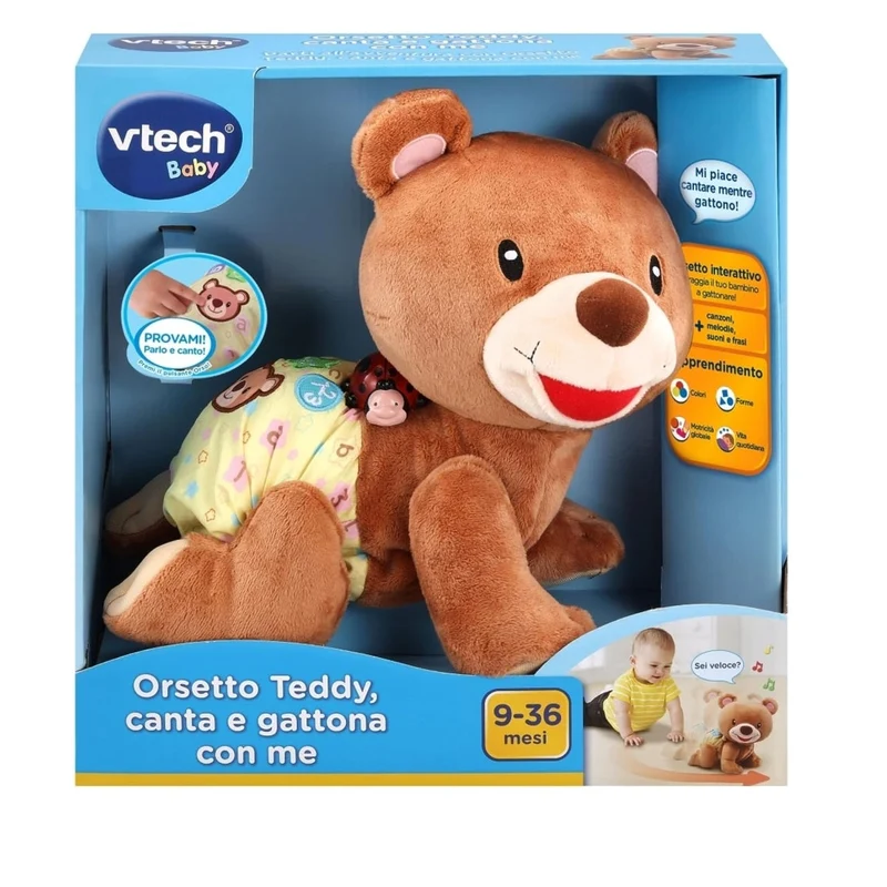 L'orsetto Teddy Canta e Gattona con Me