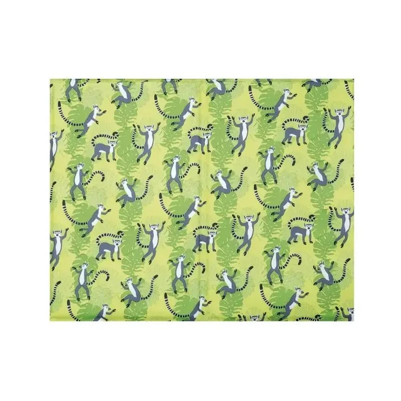 Croci Tappetino Rinfrescante per Cani fantasia lemuri 1 pezzo 90x50cm