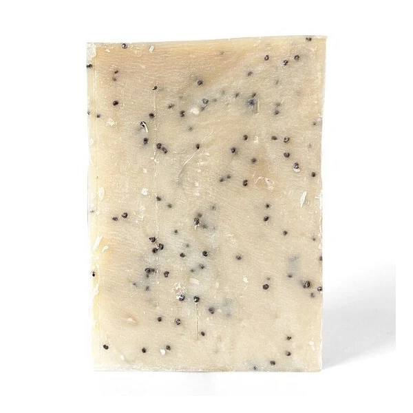 Nudo Sapone Solido Esfoliante Con Semi Di Papavero Detergente Corpo E Mani 100g