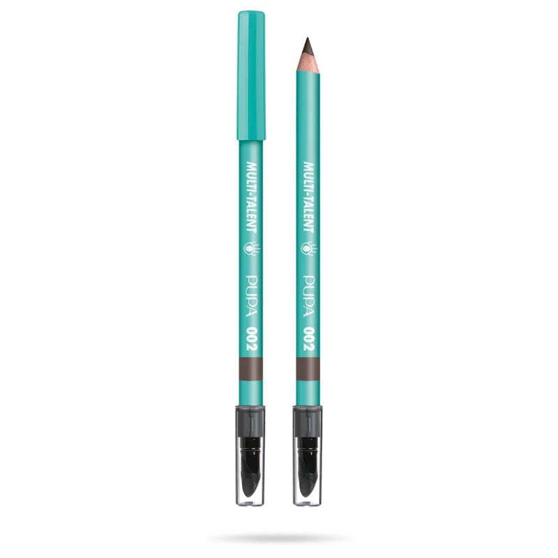 Pupa Multi-Talent 4 In 1 Matita Eyeliner Kajal Ombretto E Sopracciglia 002 Mocha Brown 1,08g