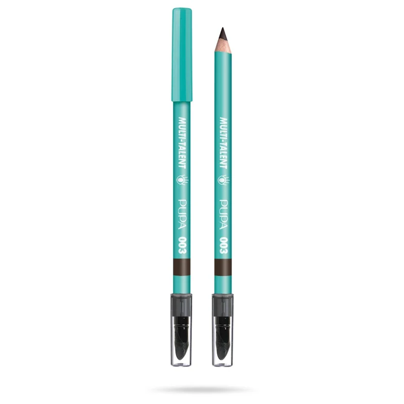 Pupa Multi-Talent 4 In 1 Matita Eyeliner Kajal Ombretto E Sopracciglia 003 Intense Brown 1,08g