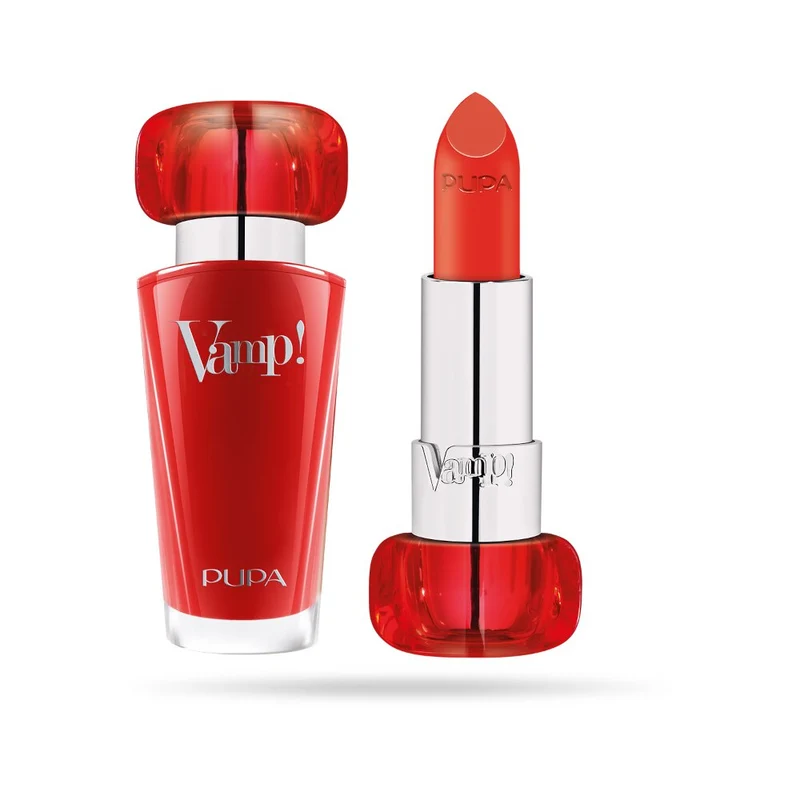 Pupa Vamp! Lipstick Rossetto Volumizzante 3,5g Outstanding Orange 306