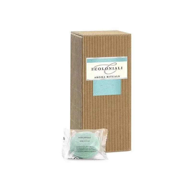 I Coloniali Tavolette Effervescente Bagno Ginseng Bamboo 10 Pezzi