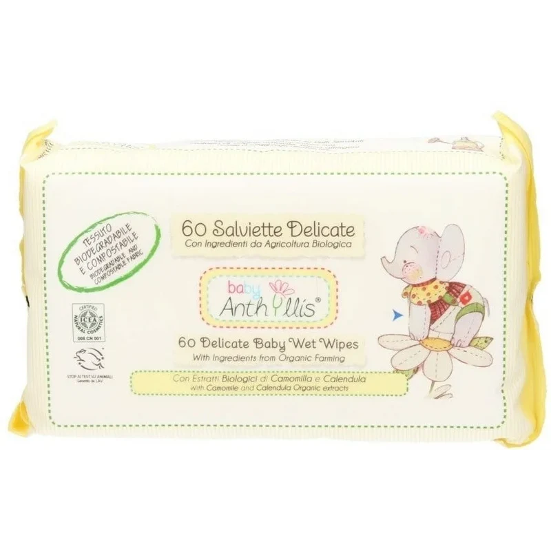 Anthyllis – Salviette Umidificate Delicate per Bambini Biodegradabili