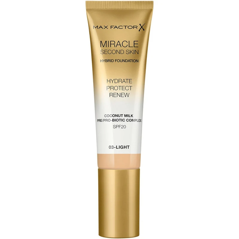 Max Factor Miracle Second Skin Fondotinta Liquido 30ml 03-Light