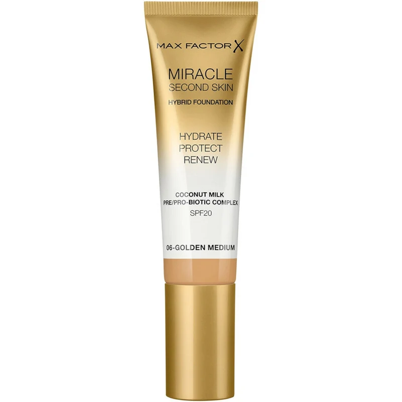 Max Factor Miracle Second Skin Fondotinta Liquido 30ml 06-Golden Medium