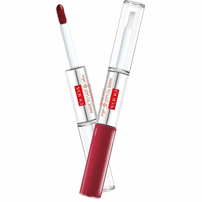 Pupa Made to Lip Duo Rossetto liquido Colore&Topcoat waterproof n. 005 Deep Ruby