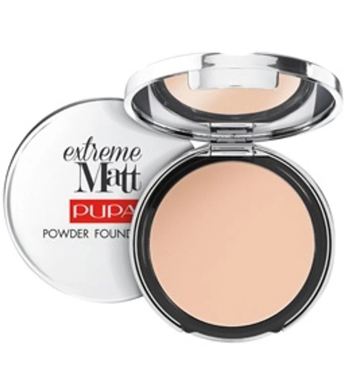 Pupa Extreme Matt Fondotinta compatto polvere n. 010 Porcelain per pelli chiare