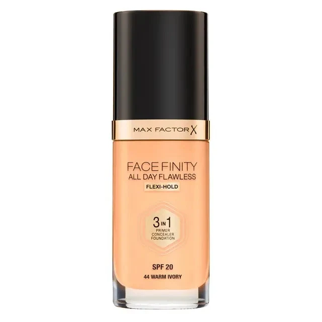 Max Factor Facefinity All Day Flawless 3 In 1 Shade 44 Warm Ivory 30ml