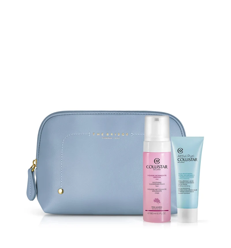 Collistar Cofanetto Cica-Maschera Viso 75ml + Mousse Detergente 180ml + Beauty-Bag