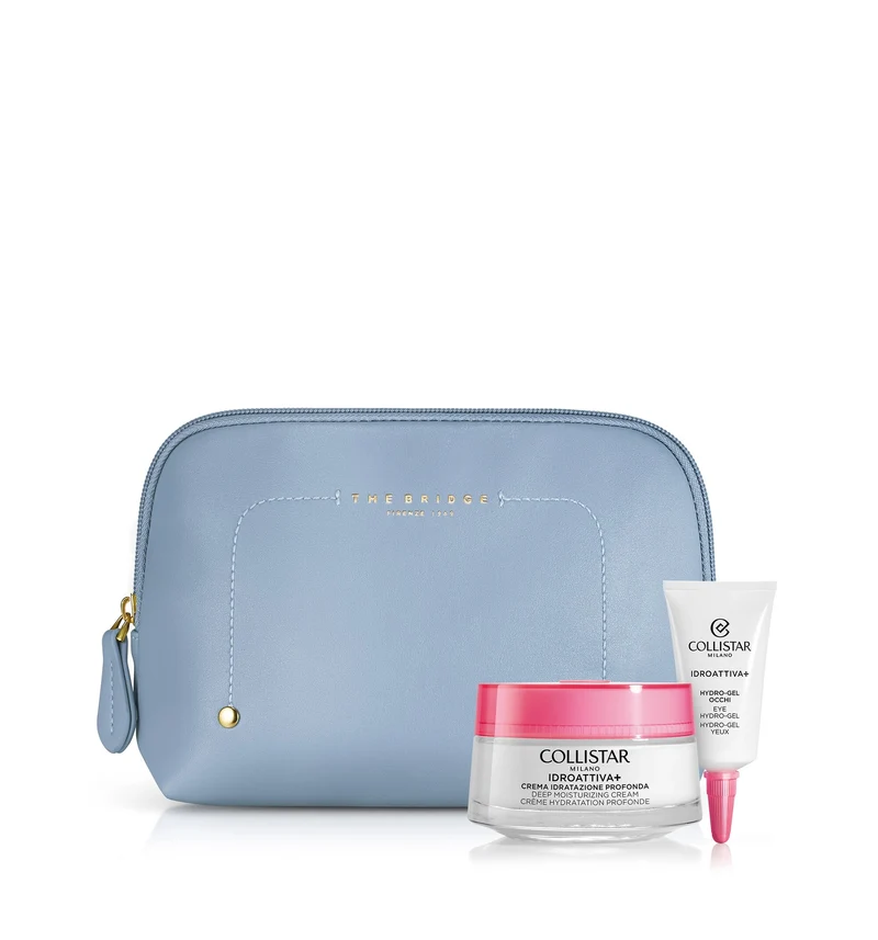 Collistar Cofanetto Idroattiva Crema-Gel Idratazione Profonda 50ml + Hydro-Gel Occhi + Campione Gocce Viso