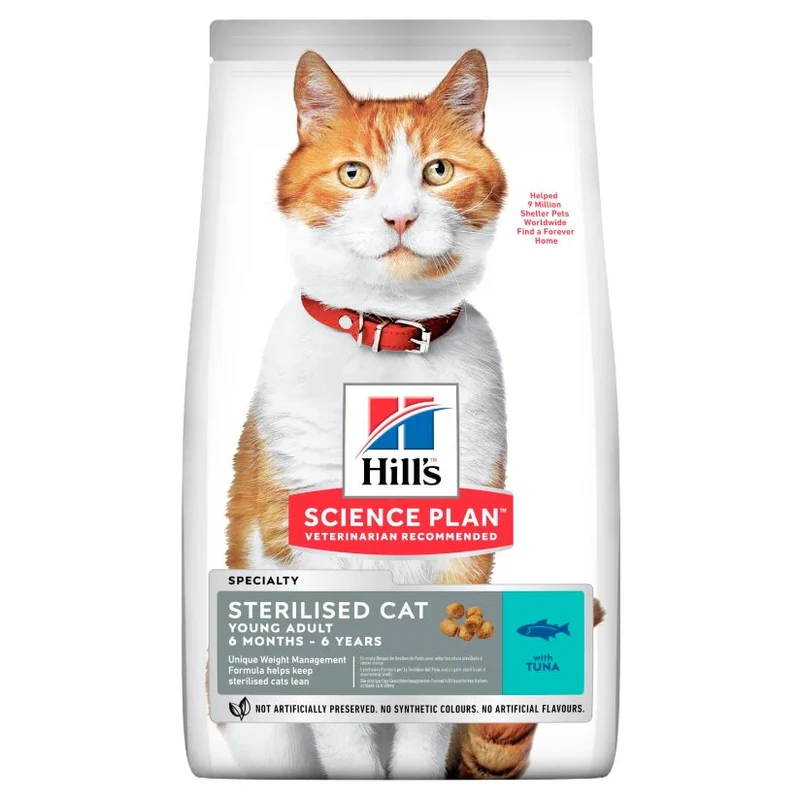 Hill's Science Plan Young Adult Sterilised Cat Alimento per Gatti con Tonno 300g
